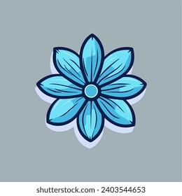 Nassblümchen-Symbol, Vektorgrafik
