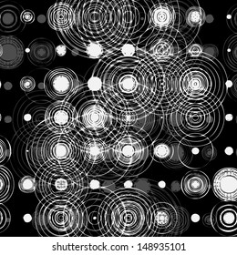 Wet circle stamps, vector illustration