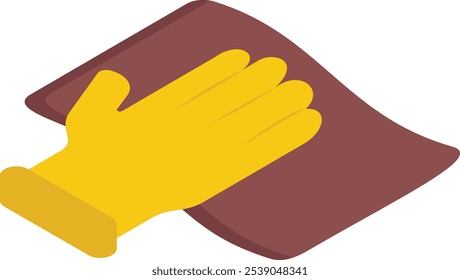 wet cleaning and damp dusting of all surfaces above floor level concept vector icon design, Housekeeping symbol, Home cleaning sign, Janitorial and Sanitation stock illustration