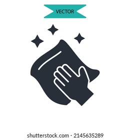 wet cleaning icons  symbol vector elements for infographic web