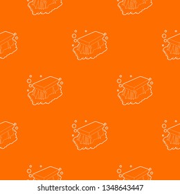 Wet cleaning pattern vector orange for any web design best