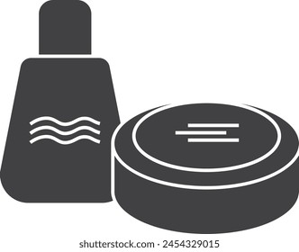 wet or dry icon beauty product vector illustration