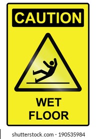 Wet floor hazard public