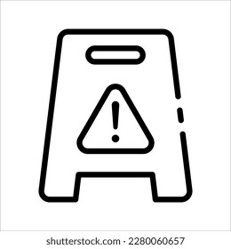 Wet Floor icon. Creative Wet Floor icon for web design, templates, infographics and more, vector illustration on white background
