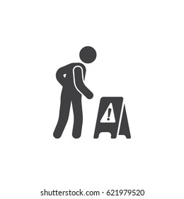 wet floor icon illustration isolated vector sign symbol ?? ??? ????? ??????????