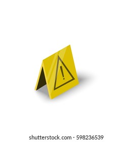 Wet floor icon. Isometric illustration of wet floor vector icon for web