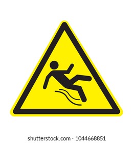 Fall Hazard Symbol Sign Vector Illustration Stock Vector (Royalty Free ...