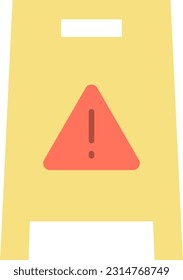 Imagen vectorial de icono de piso húmedo. Adecuado para aplicaciones web móviles y medios de impresión.