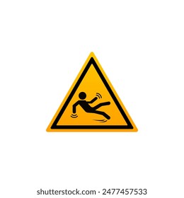 Wet floor sign or caution wet floor sign vector isolated. Best Wet floor sign for Caution Wet Floor, Beware of Slipping