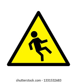 Wet Floor Sign Icon Man Icon Stock Vector (Royalty Free) 1331532686 ...