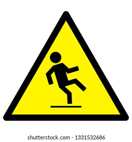 Wet Floor Sign Icon Man Icon Stock Vector (Royalty Free) 1331532686 ...