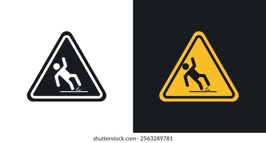 Wet floor sign pack for app and website ui designs.