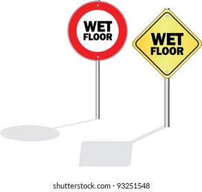 wet floor signs