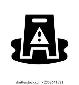 gráfico de icono sólido de suelo húmedo