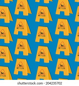 Wet Floor Warning Sign 