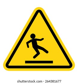 Wet floor warning sign