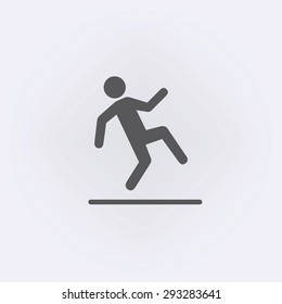 Wet floor warning sign