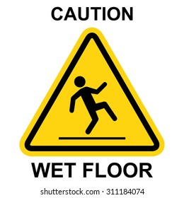 Wet Floor Warning Sign