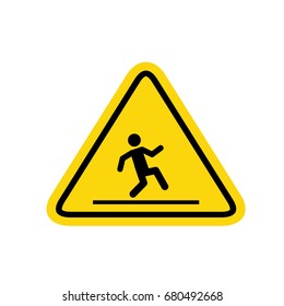 Wet floor warning sign