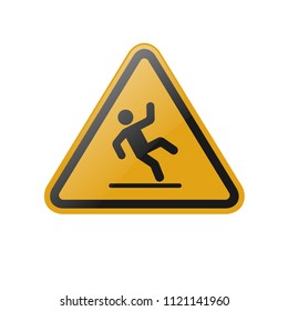 Wet Floor Sign Icon Man Icon Stock Vector (Royalty Free) 1331532686 ...