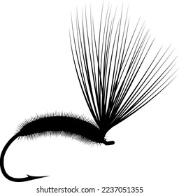 wet fly silhouette - fishing lure