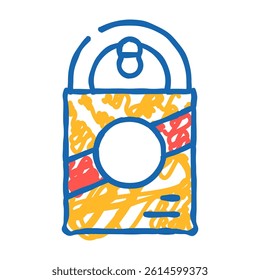 wet food for adult dog doodle icon sketch vector. wet food for adult dog sign. isolated symbol illustration