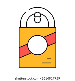 wet food for adult dog line icon vector. wet food for adult dog sign. isolated symbol illustration