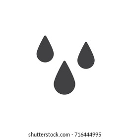 Wet icon vector, filled flat sign, solid pictogram isolated on white. Symbol, logo illustration.