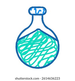 wet meal doodle icon sketch vector. wet meal sign. isolated symbol illustration