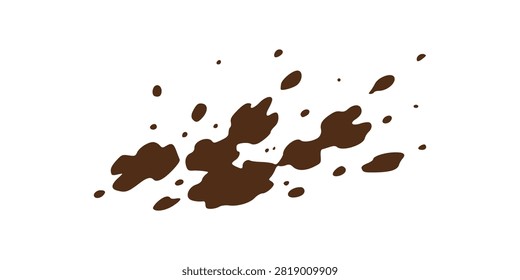 Wet Mud Splatter Spread Background Graphic