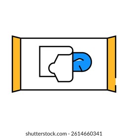 wet napkins allergen line icon vector. wet napkins allergen sign. isolated symbol illustration