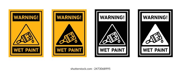 Wet Paint Sign Ensure Safety and Prevent Accidents in Freshly Painted Areas