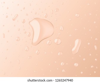 wet skin vector . moisturizer skin . water drop