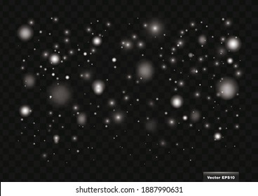 Wet snow, snowscape. Abstract background decoration. Vector