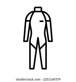Wet Suit Icon Logo Design Vector Template Illustration Sign And Symbol Pixels Perfect