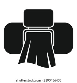 Wet tissue icon simple vector. Paper box. Facial pack