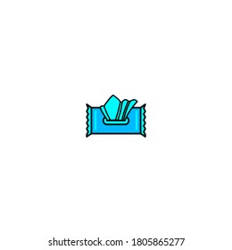 Icono de tejido húmedo. ilustración vectorial del tejido