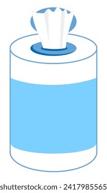 It is wet tissue illustration.