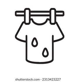 wet tshirt icon vector illustration