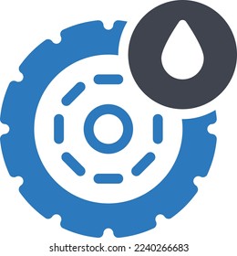ilustración de Vector húmedo en un fondo transparente. Símbolos de calidad superior. Iconos vectoriales de línea delgada para el diseño de conceptos y gráficos.