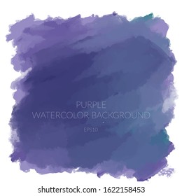 wet watercolor effect purple pinkish color, abstract texture background. eps10