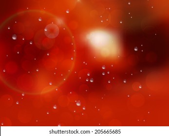 Wet window with the background of the autumn night city. plus EPS10 vector file