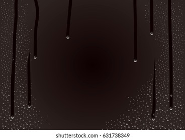 Wet windows. Night.