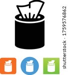 Wet Wipe Disinfectant Vector Icon