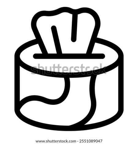 Wet wipes are emerging from a round container, offering a convenient and hygienic solution for cleaning