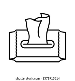 Wet wipes icon