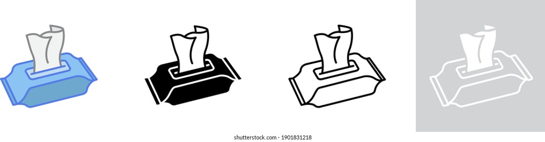 Wet wipes icon , vector