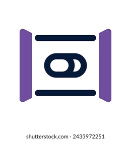 wet wipes icon. vector dual tone icon for your website, mobile, presentation, and logo design.