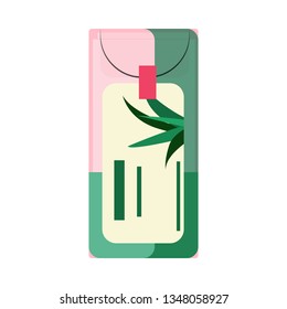 Wet wipes pack illustration. Cosmetics, treatment, natural. Aloe vera product concept. Vector illustration can be used for topics like beauty, spa, self care