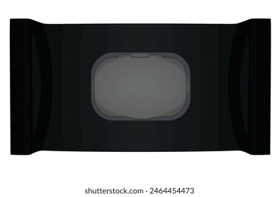 Wet wipes pack. vector illustration
